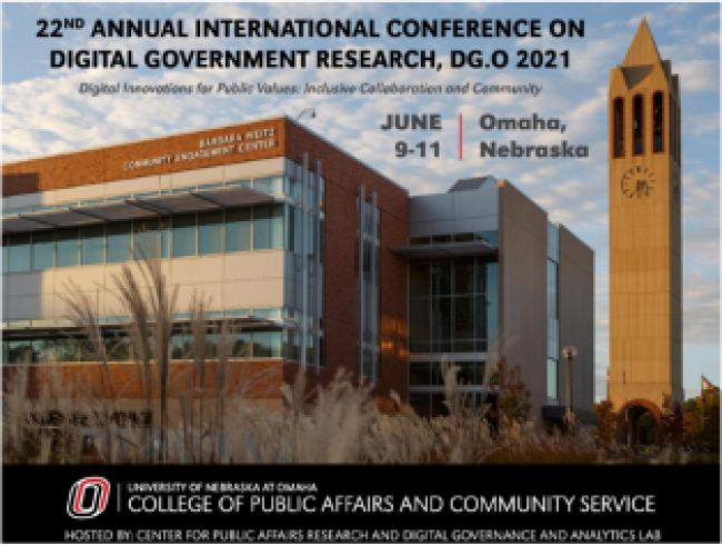 The 22nd Annual International Conference on Digital Government Research (DGO2021) on “Digital Innovations for Public Values: Inclusive Collaboration and Community” 